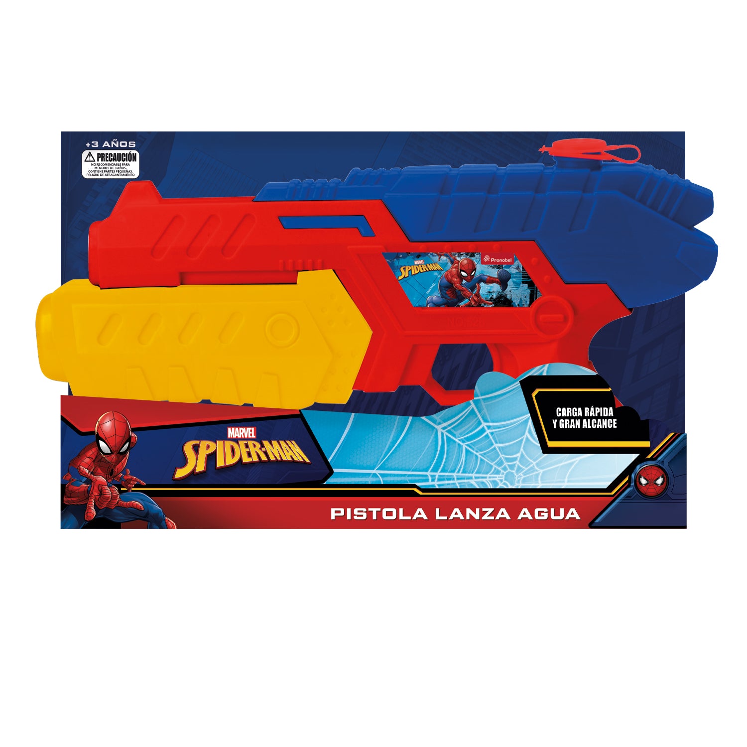 Pistola Lanza Agua 33x18 cm Spiderman Marvel