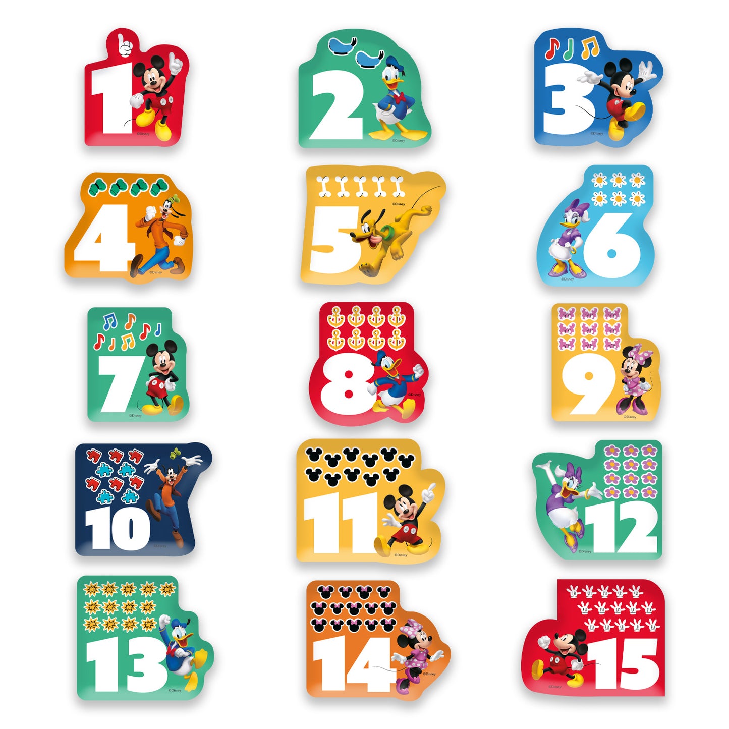 Juego De Madera Números Magnéticos 15 Piezas Cars | Disney