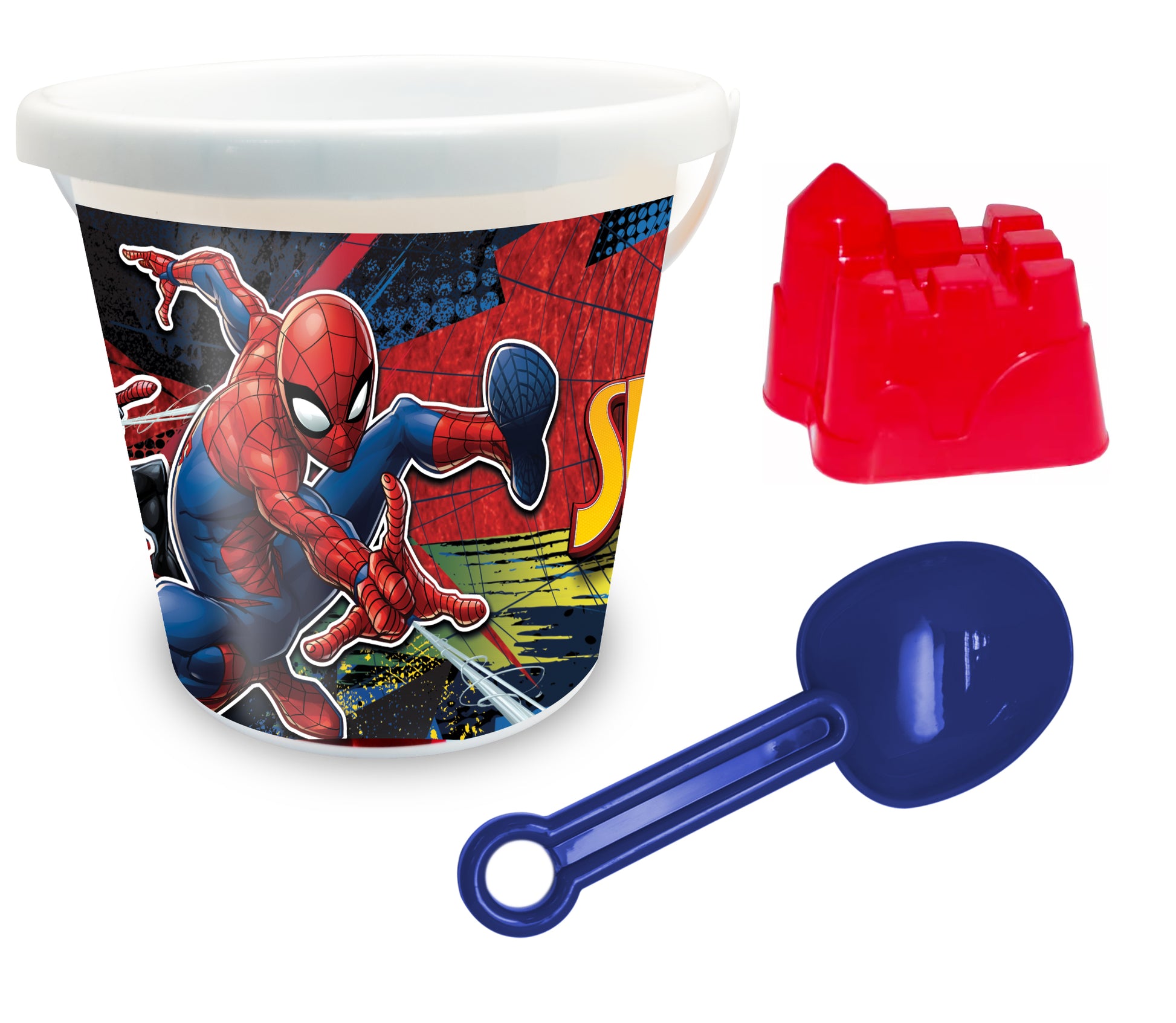 Set Playa Balde Con Accesorios Spiderman Marvel