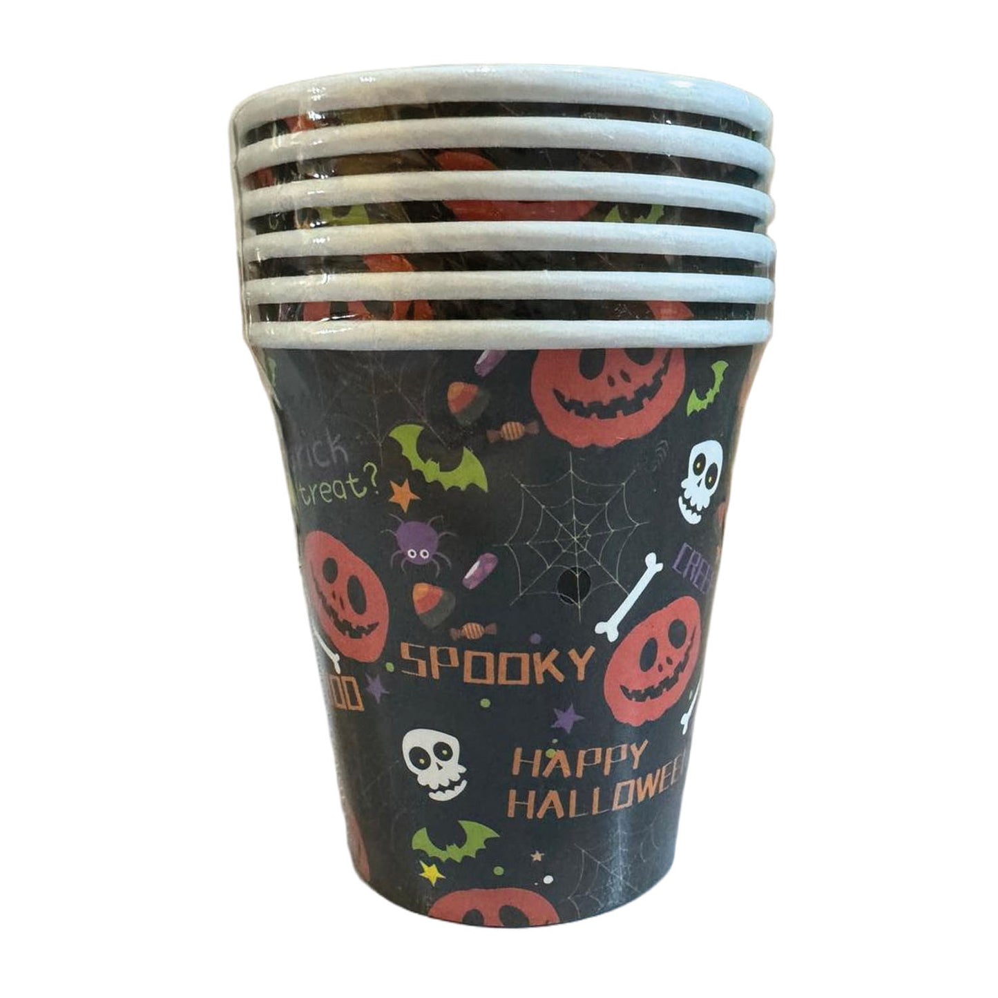 Set 6 Vasos Papel 266 ml Halloween | Big Party