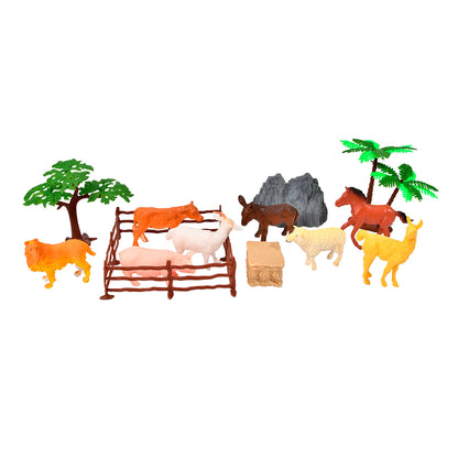 Set Animales de Granja Tubo 13 Piezas | Pronobel