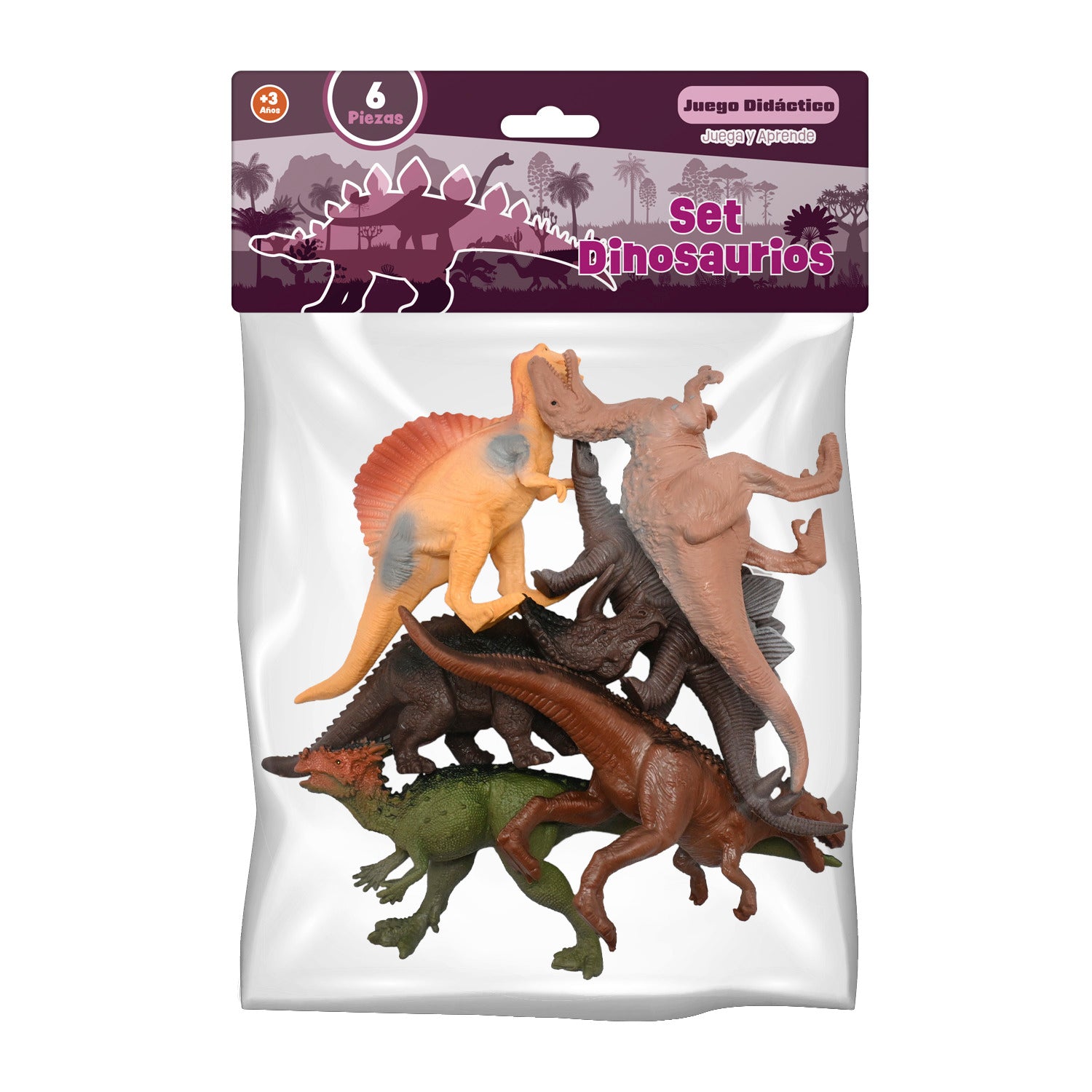 Set Dinosaurios Grandes 6 Piezas (13 cm) | Pronobel