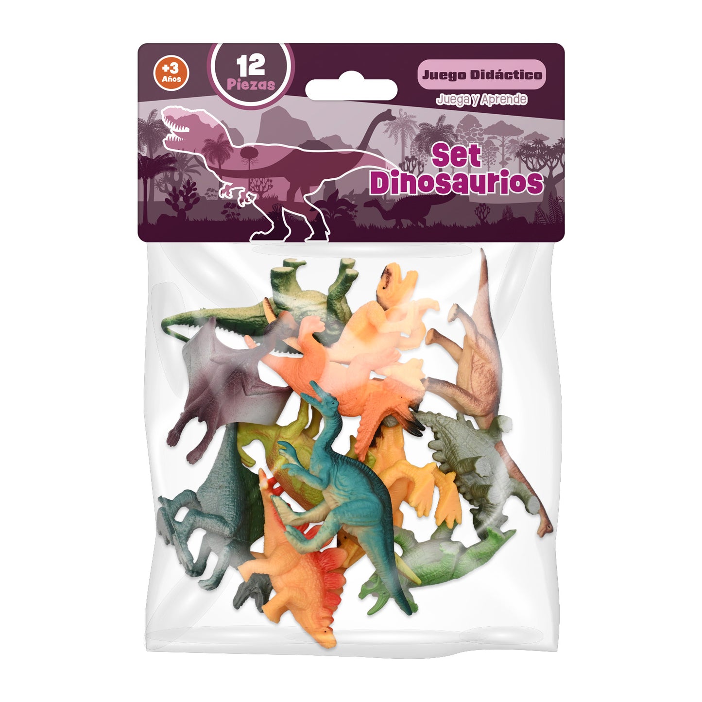 Set Dinosaurios 12 Piezas | Pronobel