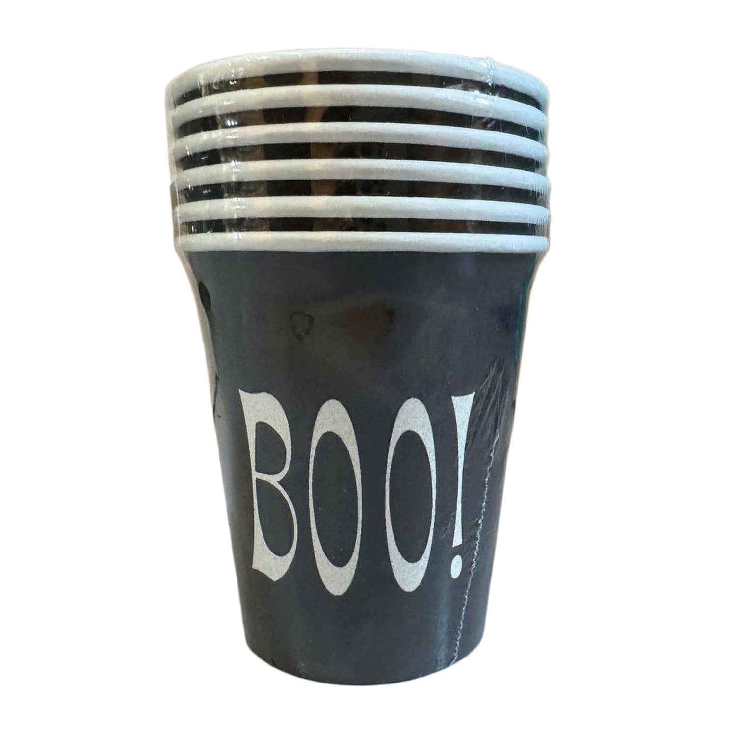 Set 6 Vasos 9 Oz Blanco y Negro Halloween | Big Party