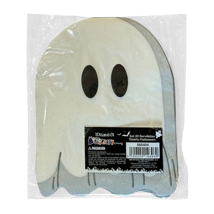 Set 20 Servilletas Fantasma Halloween | Big Party