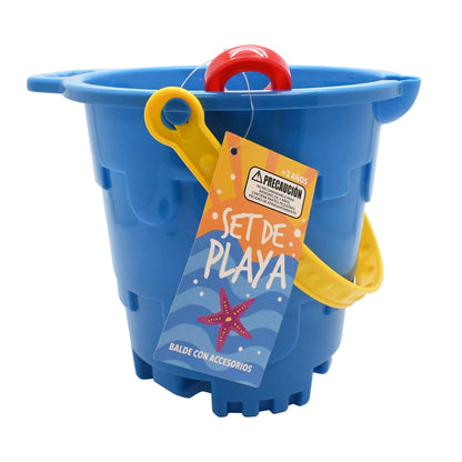 Balde Playa Castillo con Pala 18x18 Cm | Pronobel