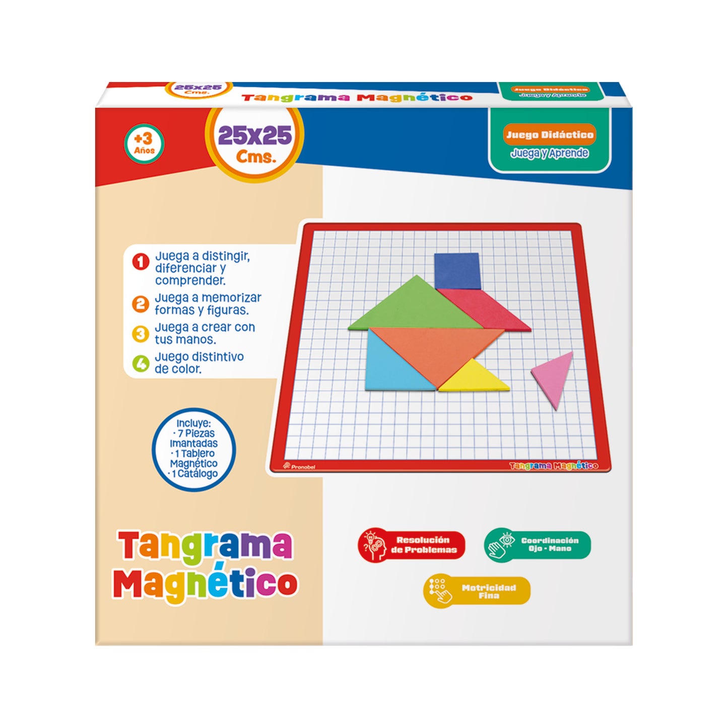 Tangram Magnético 25x25 cm | Pronobel