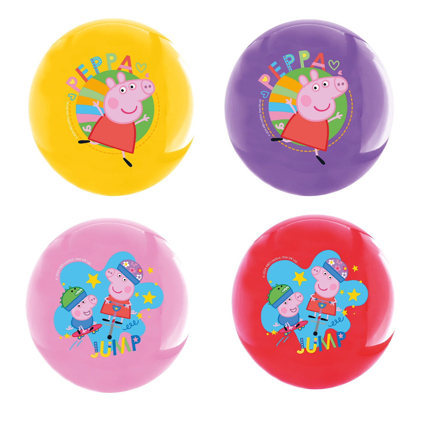 30 Pelotas De PVC 22 cm 2 Diseños | Peppa Pig