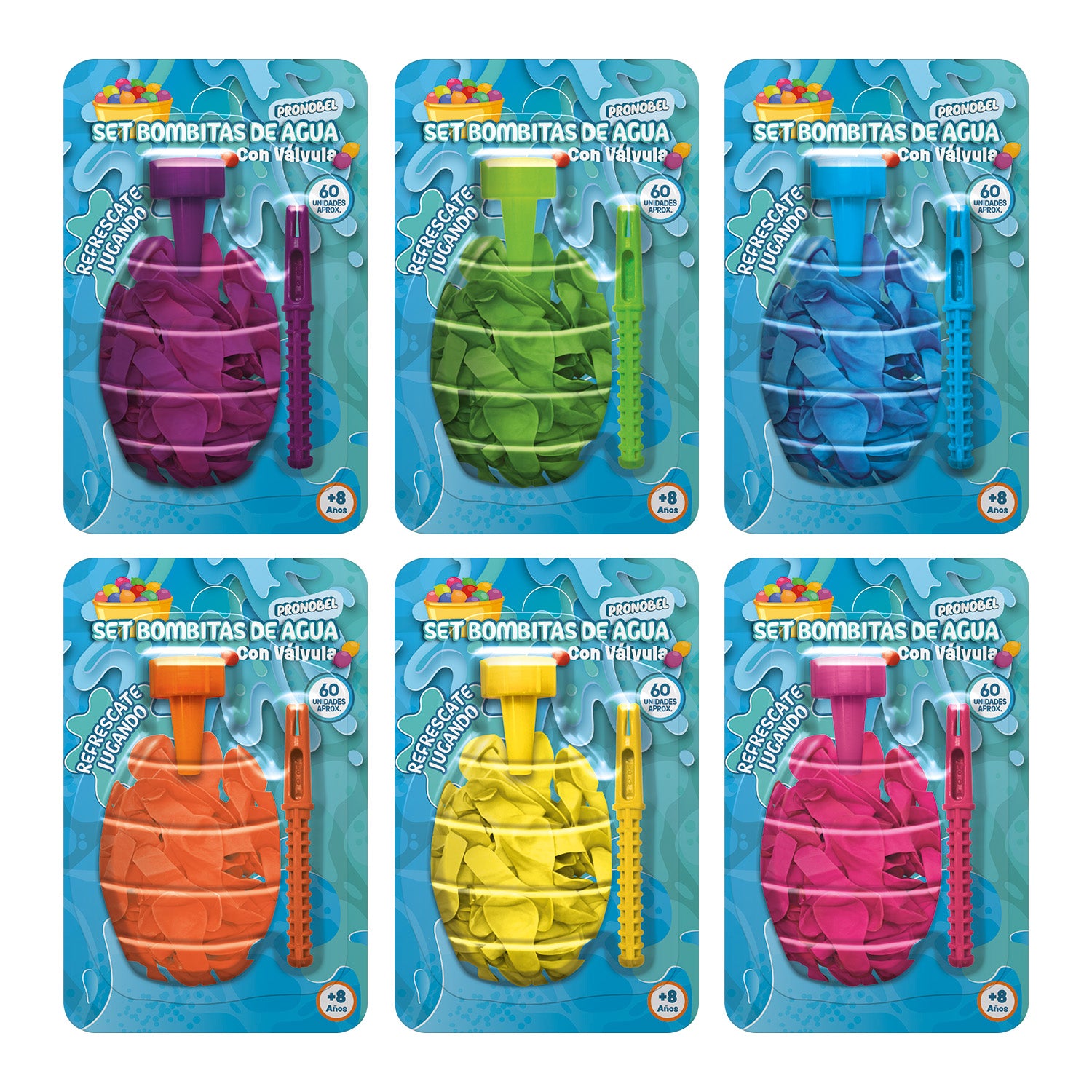Set Bombitas De Agua 60 Un con Válvula | Pronobel