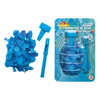 Set Bombitas De Agua 60 Un con Válvula | Pronobel