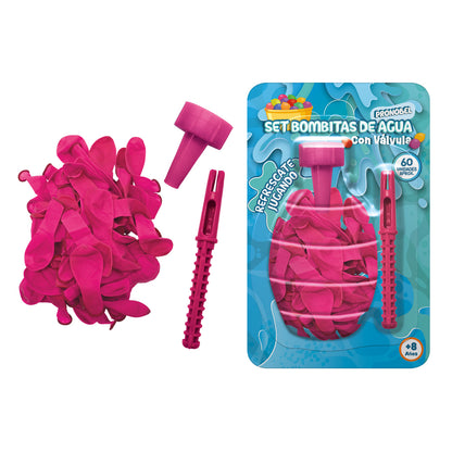 Set Bombitas De Agua 60 Un con Válvula | Pronobel