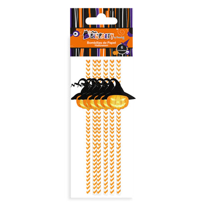 Bombilla Papel Halloween 6 Un | Big Party