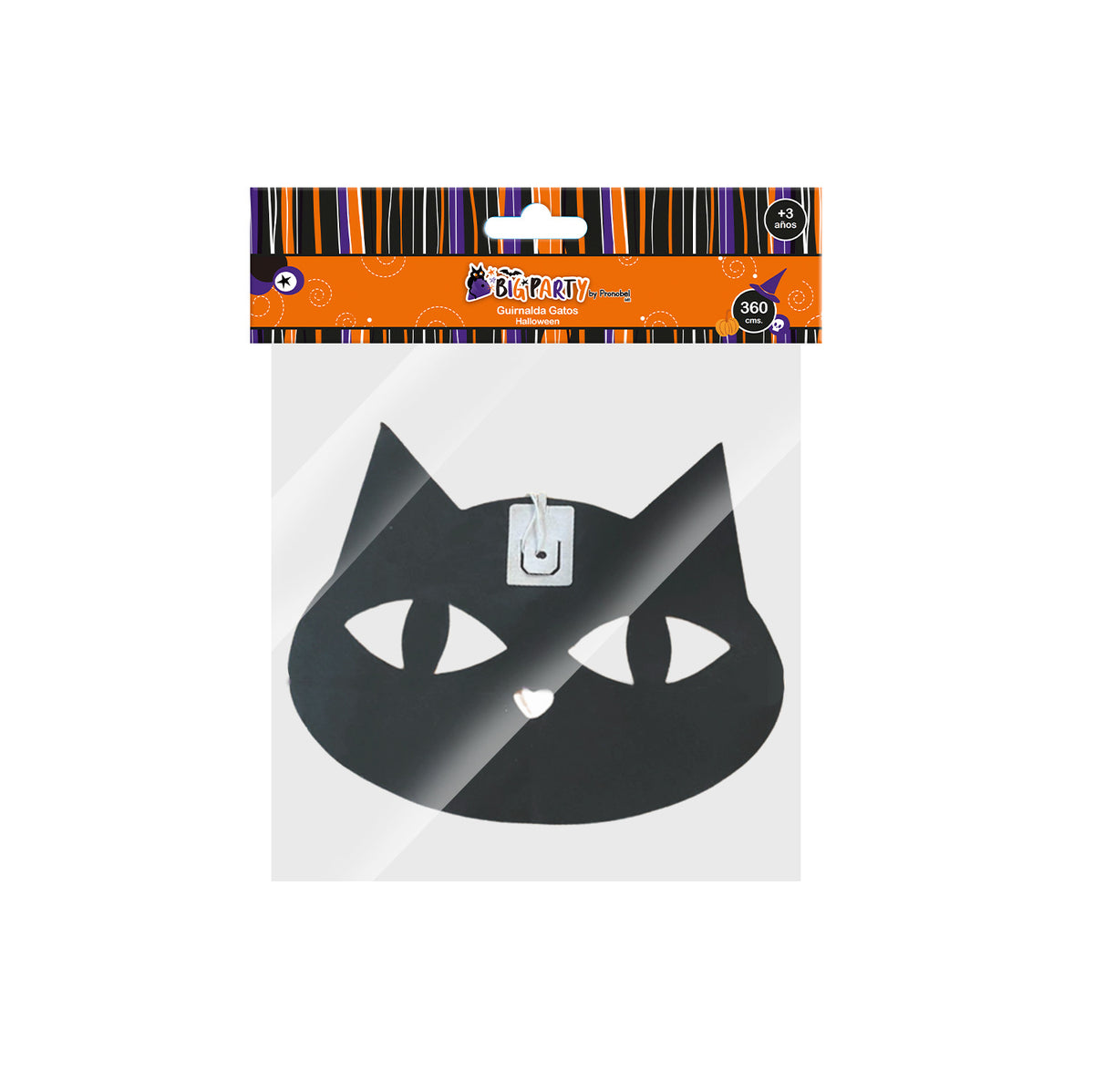 Guirnalda Gatos Halloween 360 cm | Big Party
