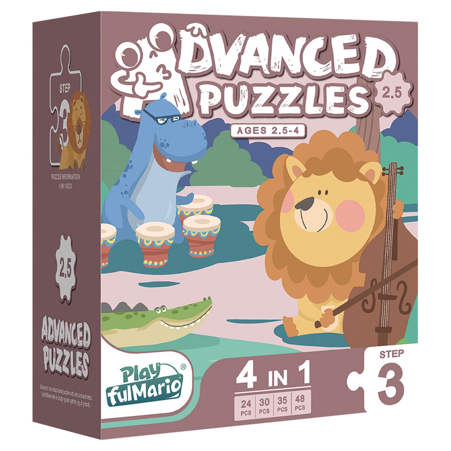 Puzzles Preescolar Deluxe 4 En 1 Piezas Extra Duras | Nobel toys