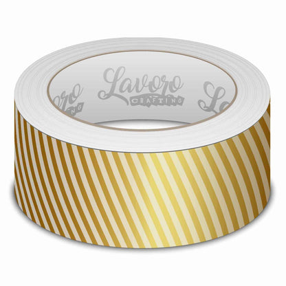 Cinta Washi Tape Foil 1,5 cmx3Mt Dorado 3Un | Lavoro
