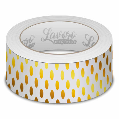 Cinta Washi Tape Foil 1,5 cmx3Mt Dorado 3Un | Lavoro